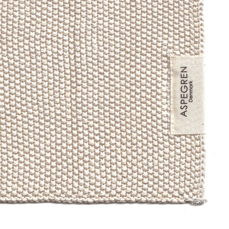 Knitted Dishcloths - Neutral Beige Mix - Set of 2