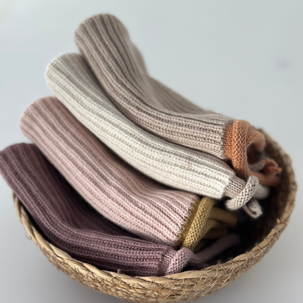 Knitted Dishcloth – Ripple Caramel