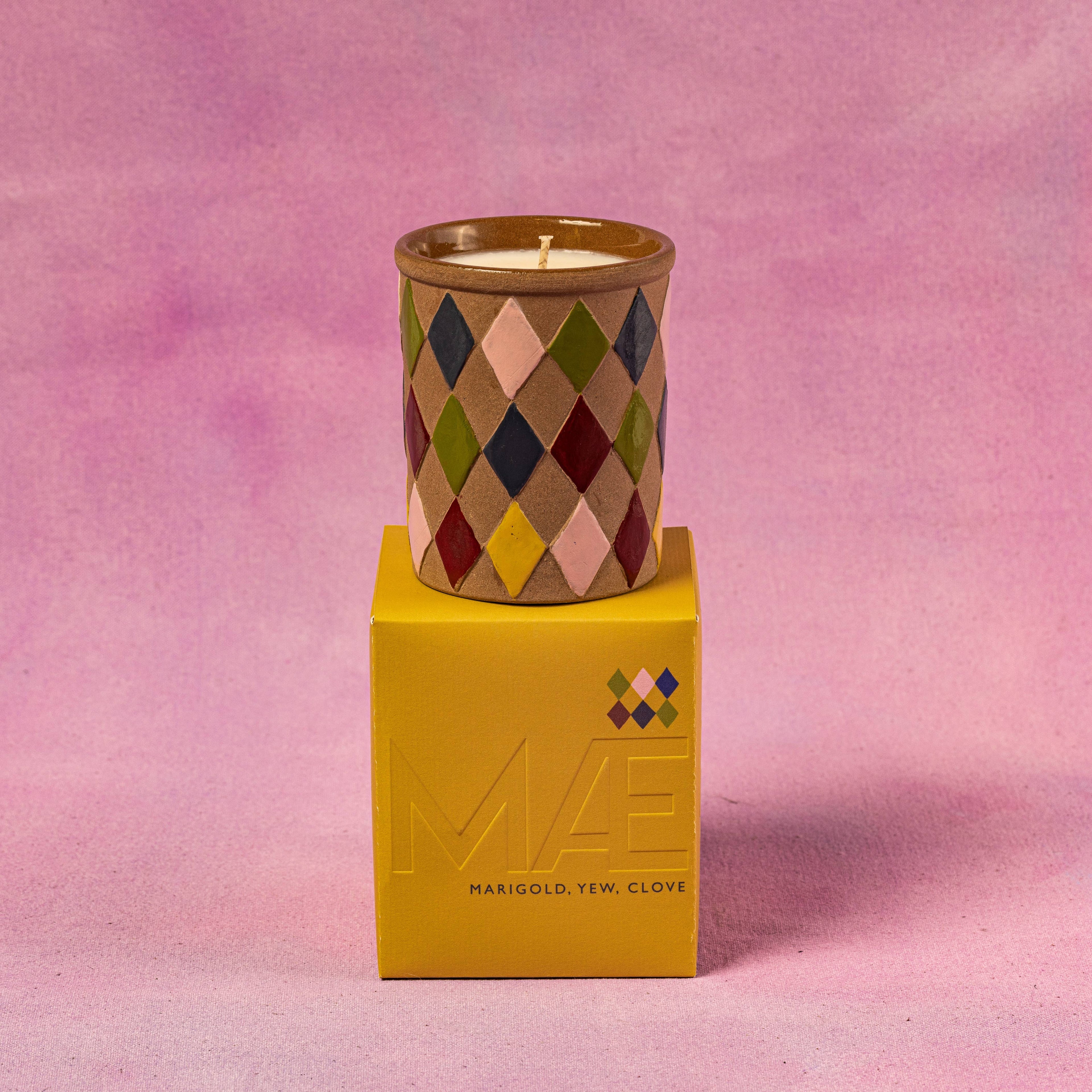 Diamond Marigold Terracotta Good Candle
