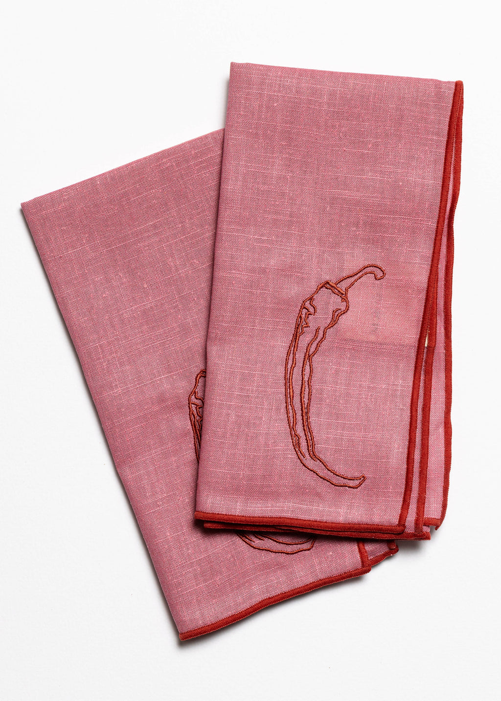Linen Blend Napkins - Chilli (Set of 2)