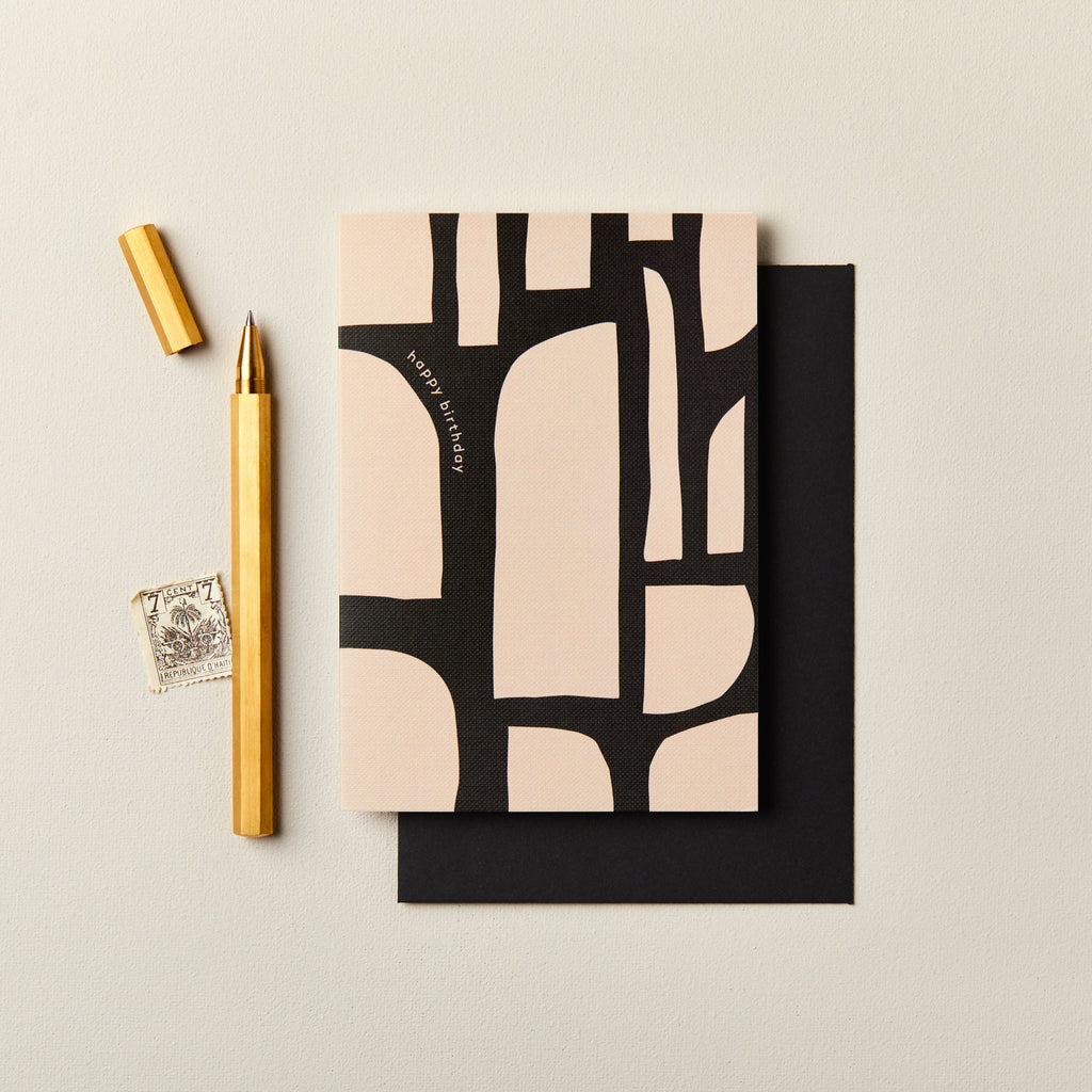 Modern Shapes Birthday Card