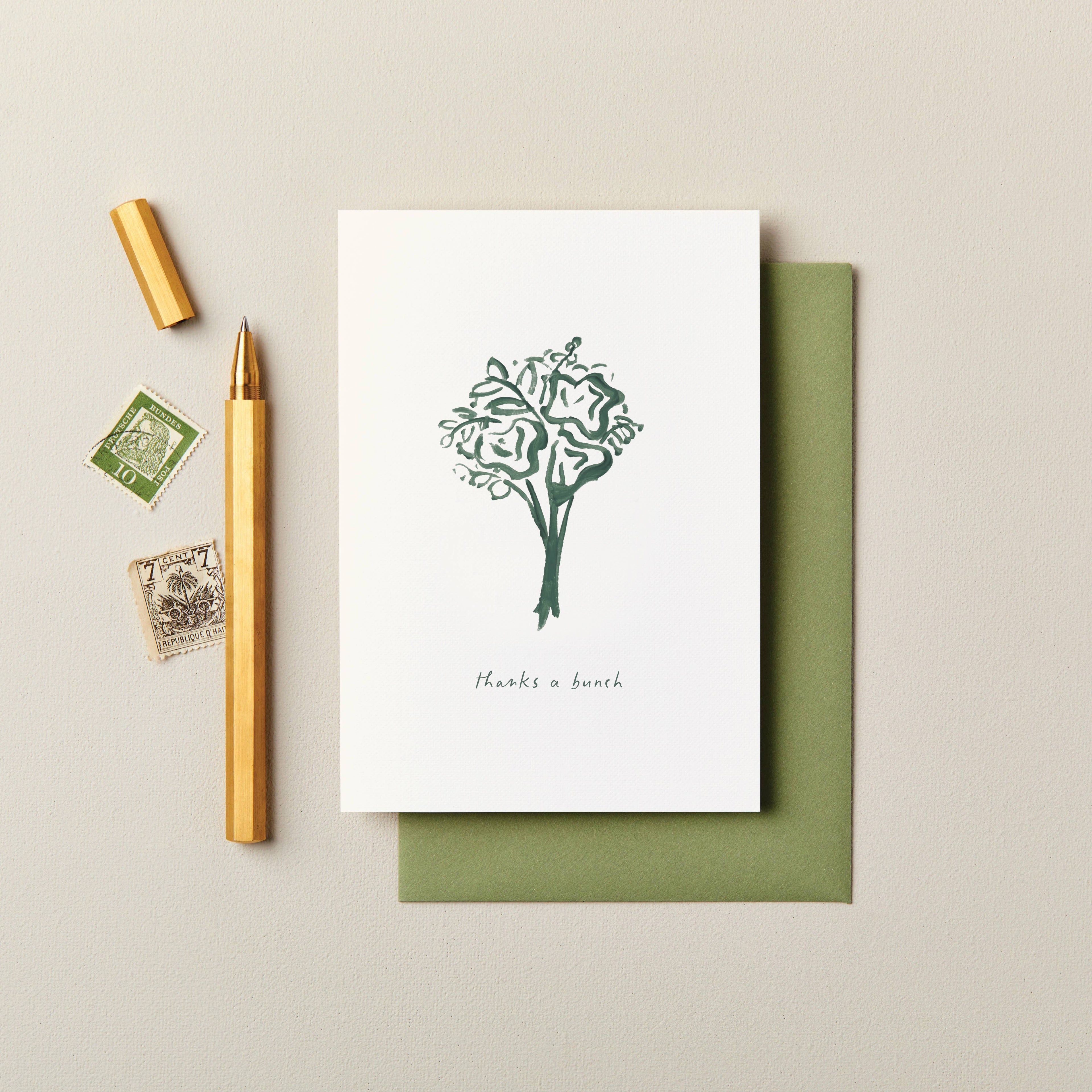 Floral Thank You Card