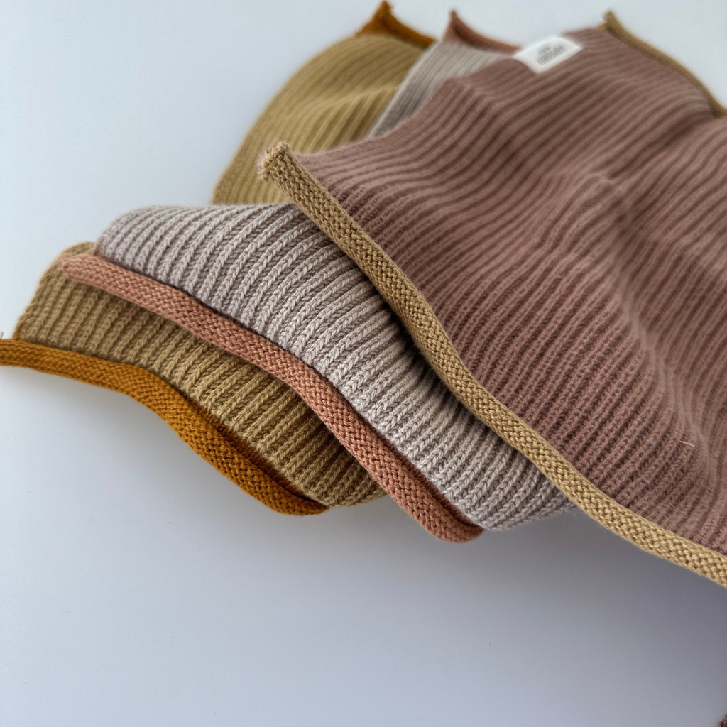 Knitted Dishcloth – Ripple Caramel