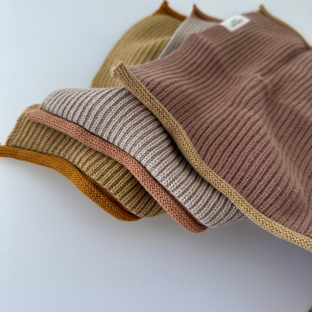 Knitted Dishcloth – Ripple Caramel
