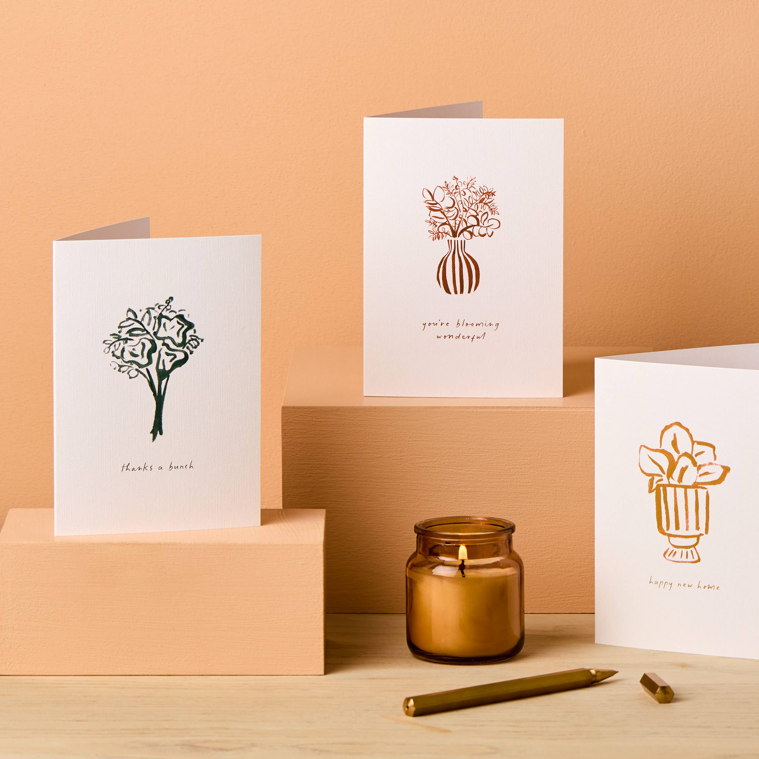 Floral Thank You Card