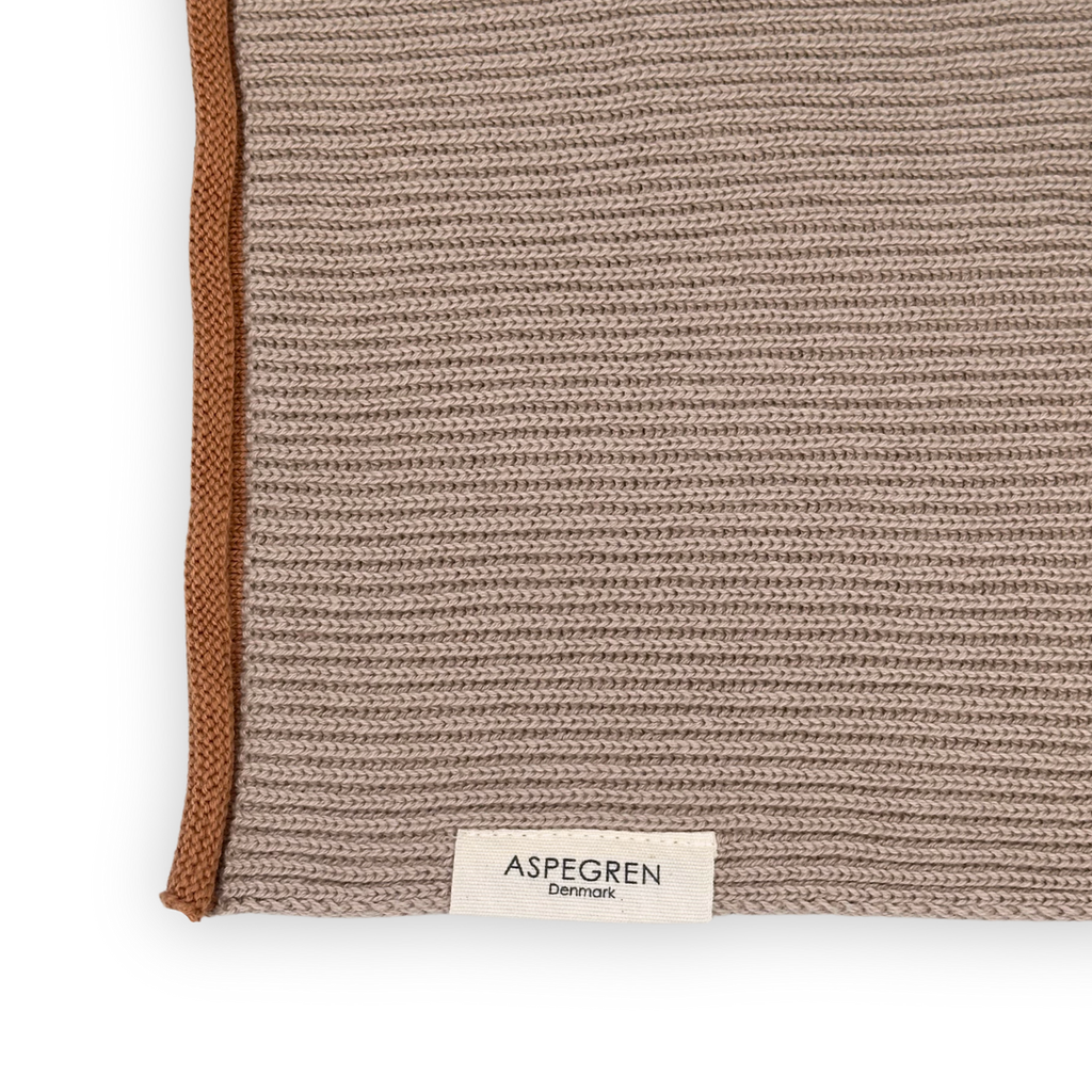Knitted Dishcloth – Ripple Caramel