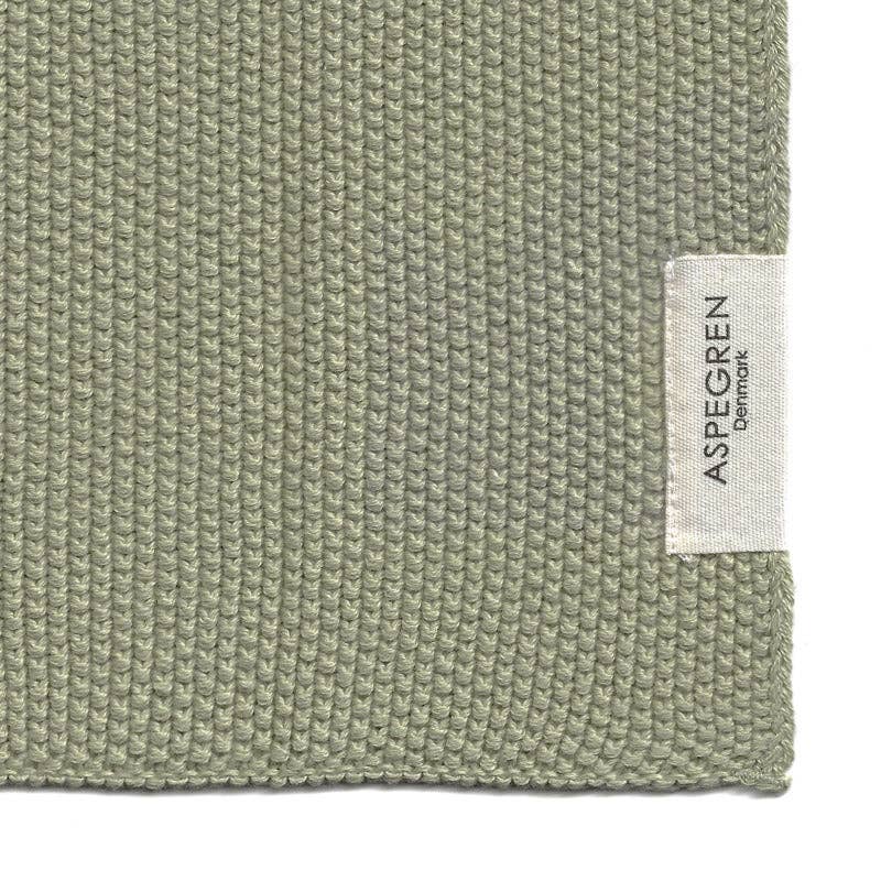 Knitted Dishcloths - Soft Green Mix - Set of 2